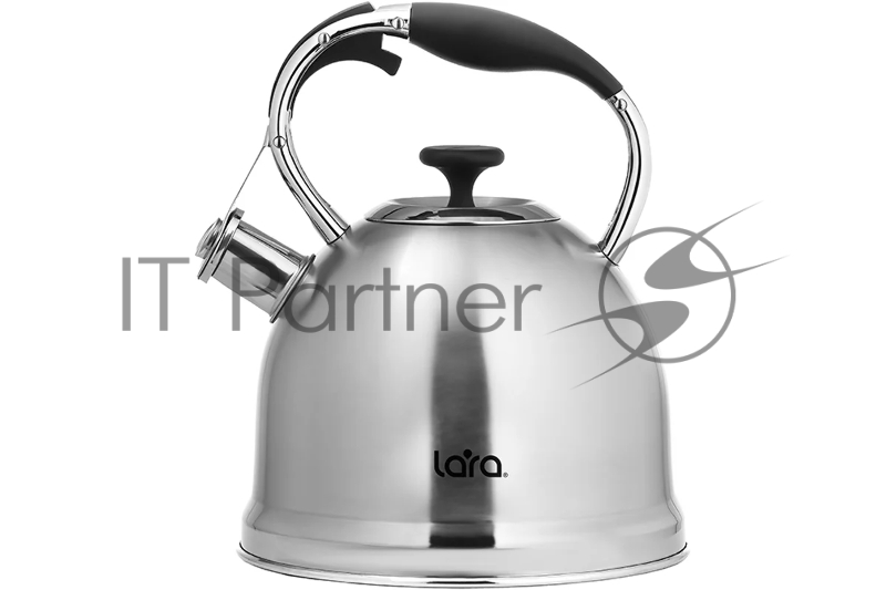 Чайник LARA LR00-75 (Зеркальный) 3.3л индукц. капс. дно, свисток с кноп. механизмом