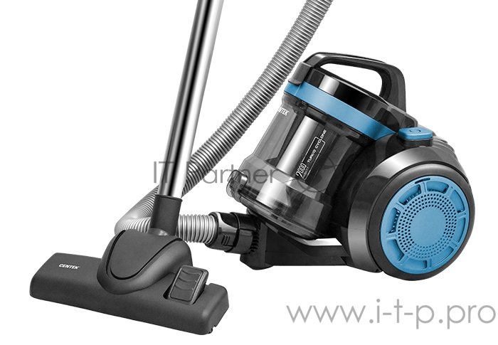 Пылесос Centek CT-2562 2000/380Вт, пылесборник 3.5л, низкий уровень шума, HEPA, металлич. трубаc