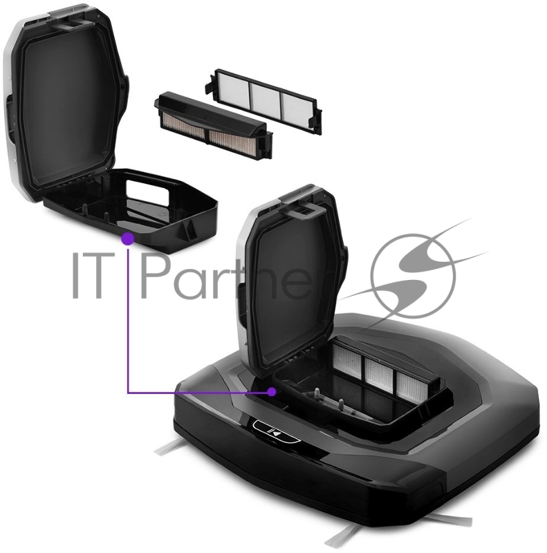 Пылесос-робот Kitfort KT-570 25Вт черный