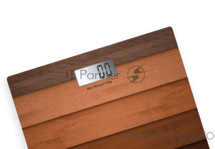 Весы напольные Centek CT-2420 <Wood> электронные 180кг, 0.1кг, LCD 45x28, размер 26х26см