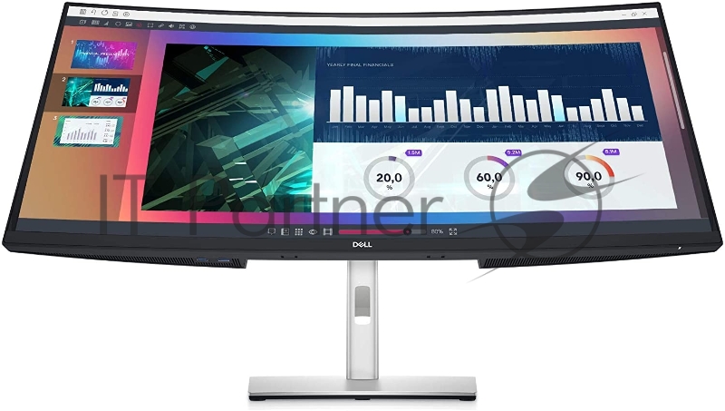 Монитор DELL P3421W DELL P3421W Curved 34,IPS , 3440x1440, 5ms, 300cd/m2, 1000:1, 178/178, HDMI,DP,USB-C,3*USB 3.2, HAS,Tilt,Swivel, 3xUSB 3.0, 3Y