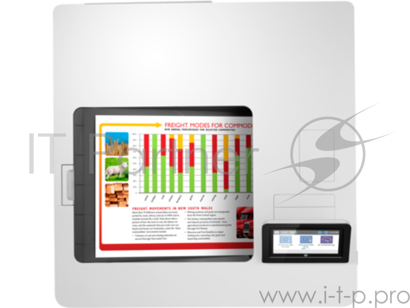 МФУ HP Color LaserJet Enterprise M555x (A4, 1200dpi, ImageREt 3600, 38(38) ppm, 1 Gb, 3 trays 100+2*550, Duplex, USB/GigEth, 1y warr, cart.5,5KB&3,5KCMYp.inbox, repl. B5L26A)