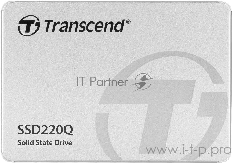 Твердотельный накопитель Transcend SSD220Q SSD 1TB, QLC, 2,5, SATAIII, R550/W500, TBW 200