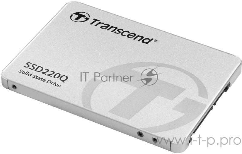 Твердотельный накопитель Transcend SSD220Q SSD 1TB, QLC, 2,5, SATAIII, R550/W500, TBW 200