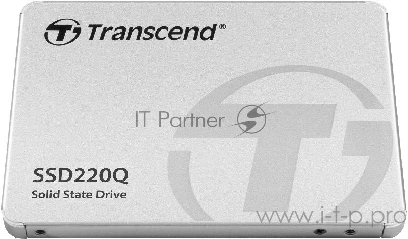 Твердотельный накопитель Transcend SSD220Q SSD 1TB, QLC, 2,5, SATAIII, R550/W500, TBW 200