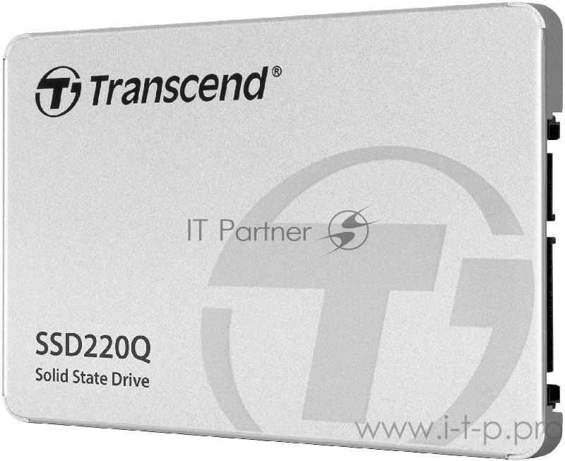 Твердотельный накопитель Transcend SSD220Q SSD 1TB, QLC, 2,5, SATAIII, R550/W500, TBW 200