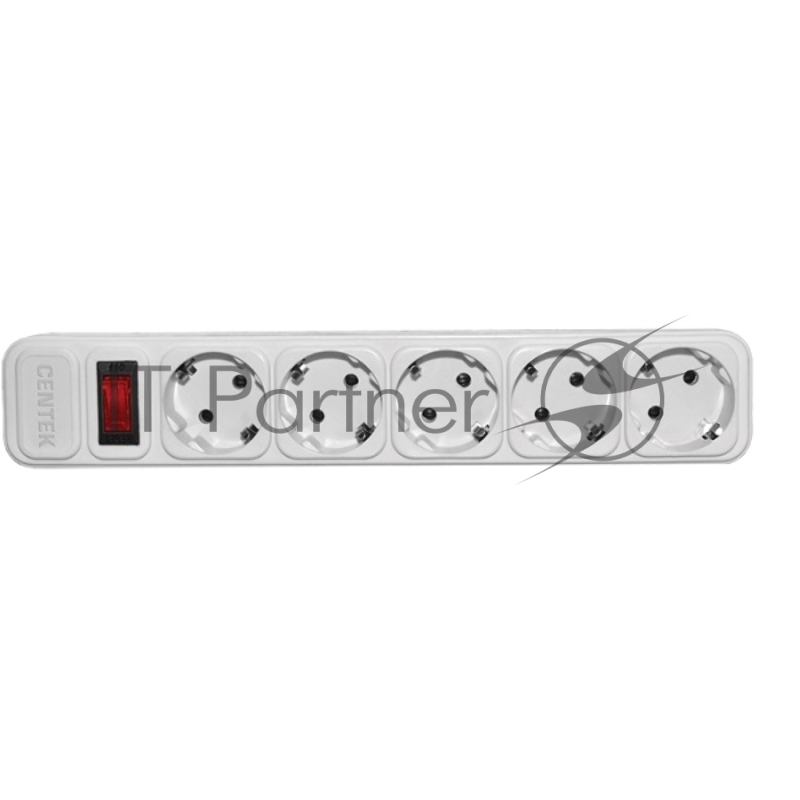 Сетевой фильтр Centek СТ-8900-5-3,0 White (белый) 5 розеток, 3 м, ДВОЙНАЯ ЗАЩИТА, макс до 2200 Вт