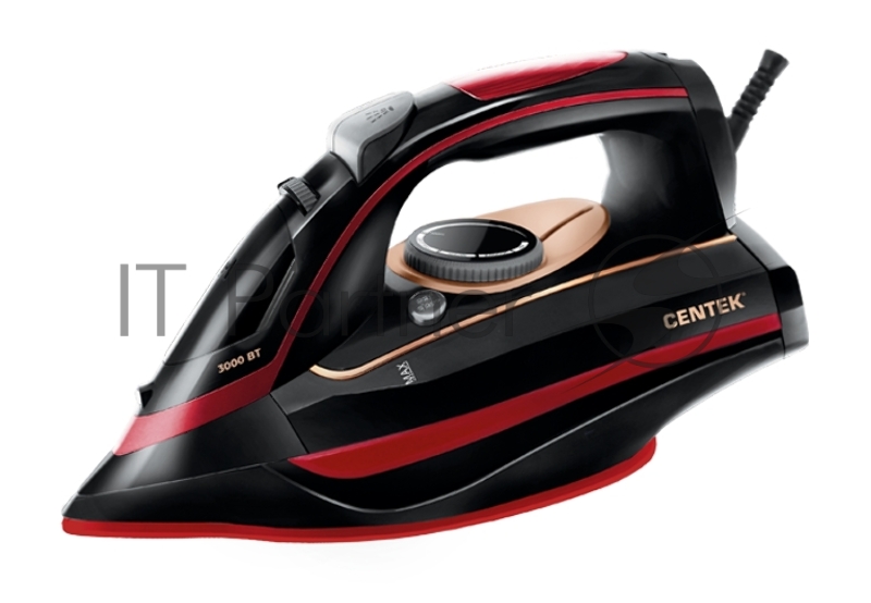 Утюг Centek CT-2311 <RED> 3000Вт, 450мл, керамика, капля-стоп, антинакипь, самоочистка