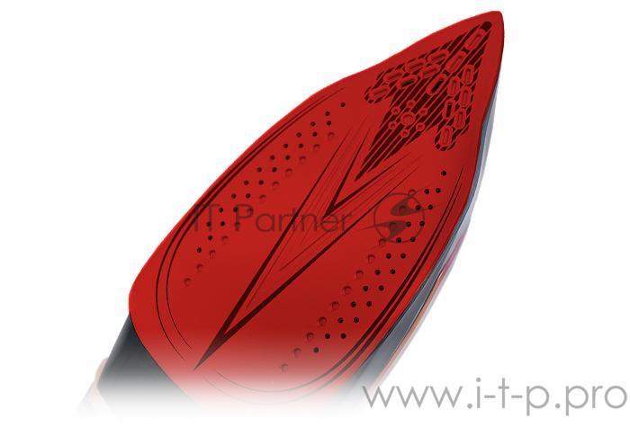 Утюг Centek CT-2313 RED 2600Вт керамическая подошва, 350мл, паровой удар, самоочистка, капля-стоп