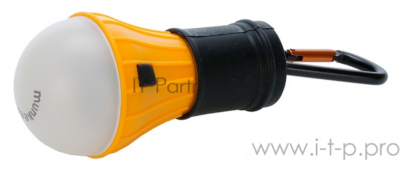 Фонарь походный Munkees 1028 черный/оранжевый лам.:светодиод. AAAx3