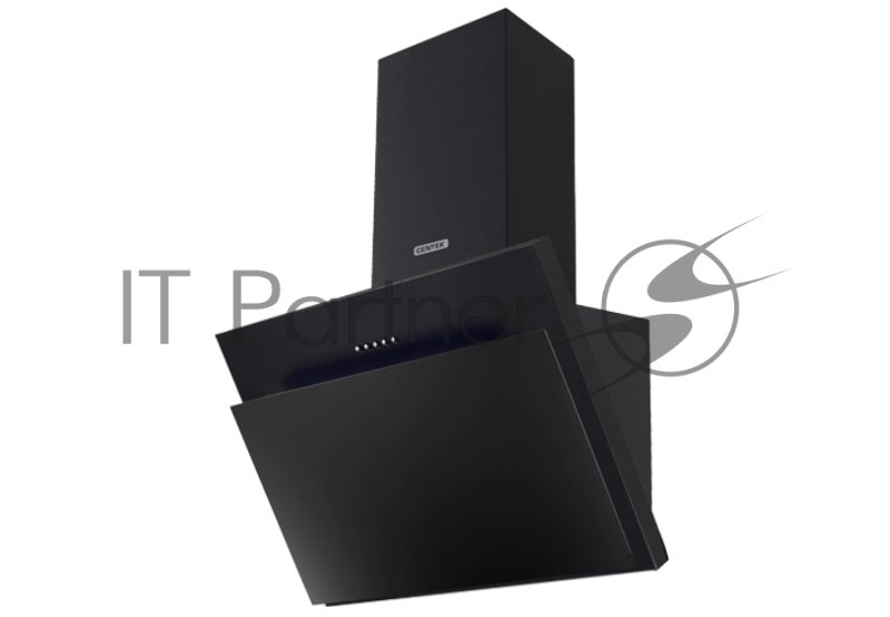 Вытяжка Centek CT-1826-60 Black <наклонная> ширина 60 см, металл, 600 м3/час (68 Вт), 3 скор, LED