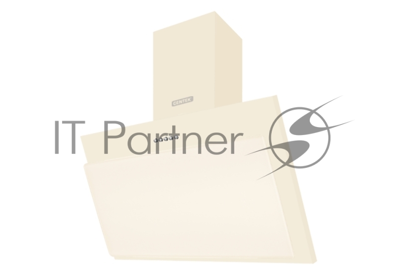 Вытяжка Centek CT-1826-60 Beige <наклонная> ширина 60 см, металл, 600 м3/час (68 Вт), 3 скор, LED