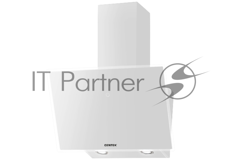 Вытяжка Centek CT-1829-60 White <наклонная> ширина 60 см, 1000 м3/час (233 Вт), 3 скор, LED, сенсор