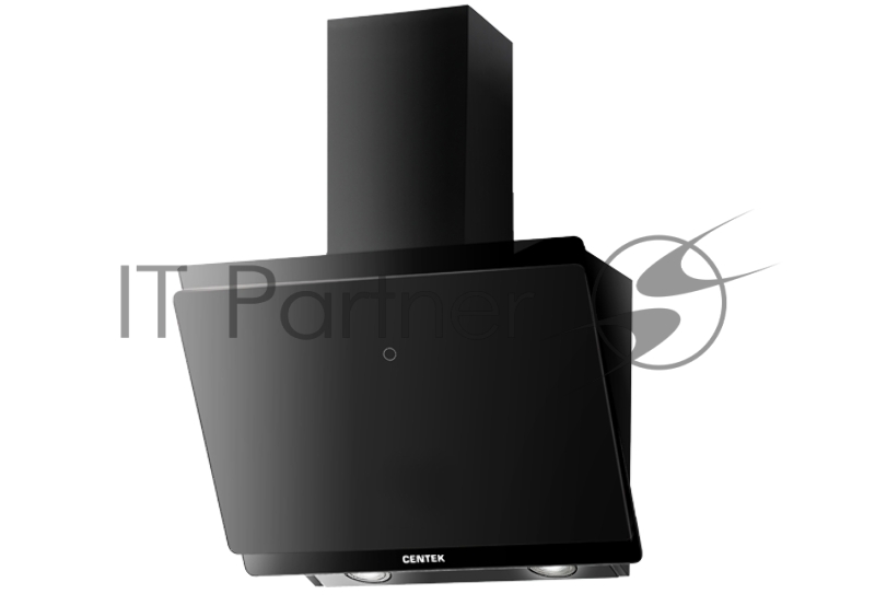 Вытяжка Centek CT-1830-60 Black <наклонная> ширина 60 см, 1000 м3/час (233 Вт), 3 скор, LED, сенсор