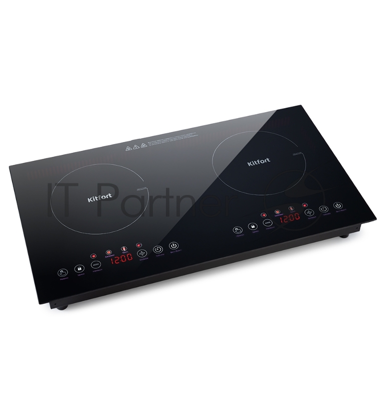 Плита Электрическая Kitfort КТ-124 черный (настольная)
