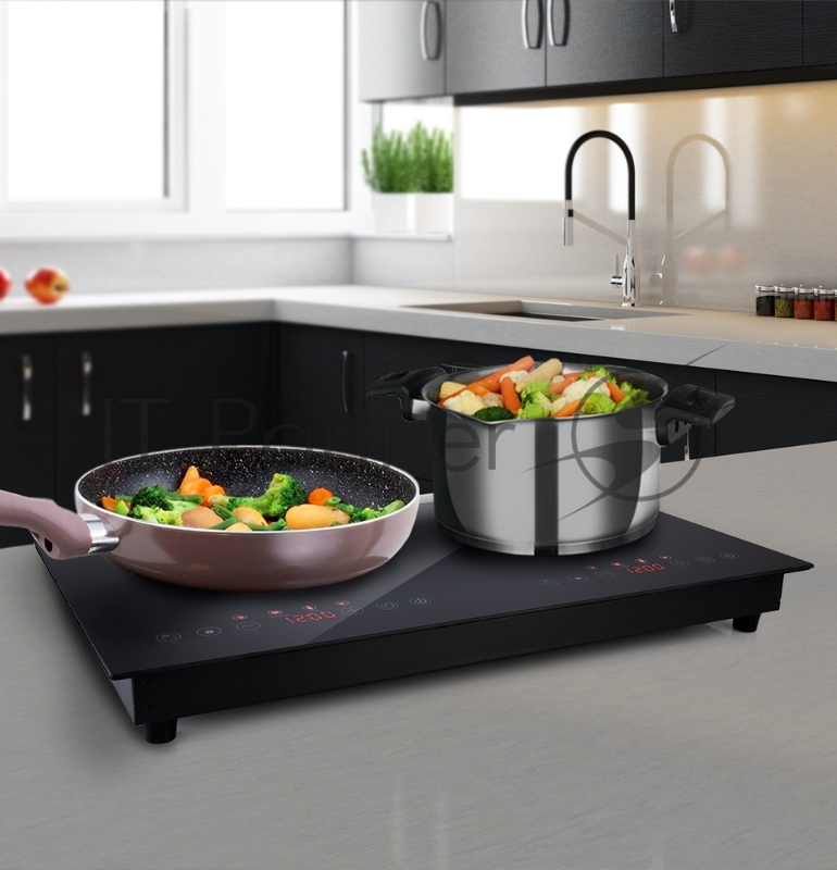 Плита Электрическая Kitfort КТ-124 черный (настольная)