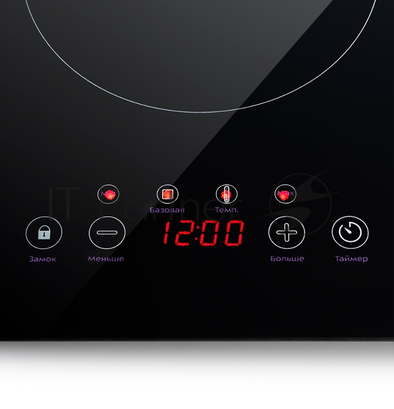 Плита Электрическая Kitfort КТ-124 черный (настольная)