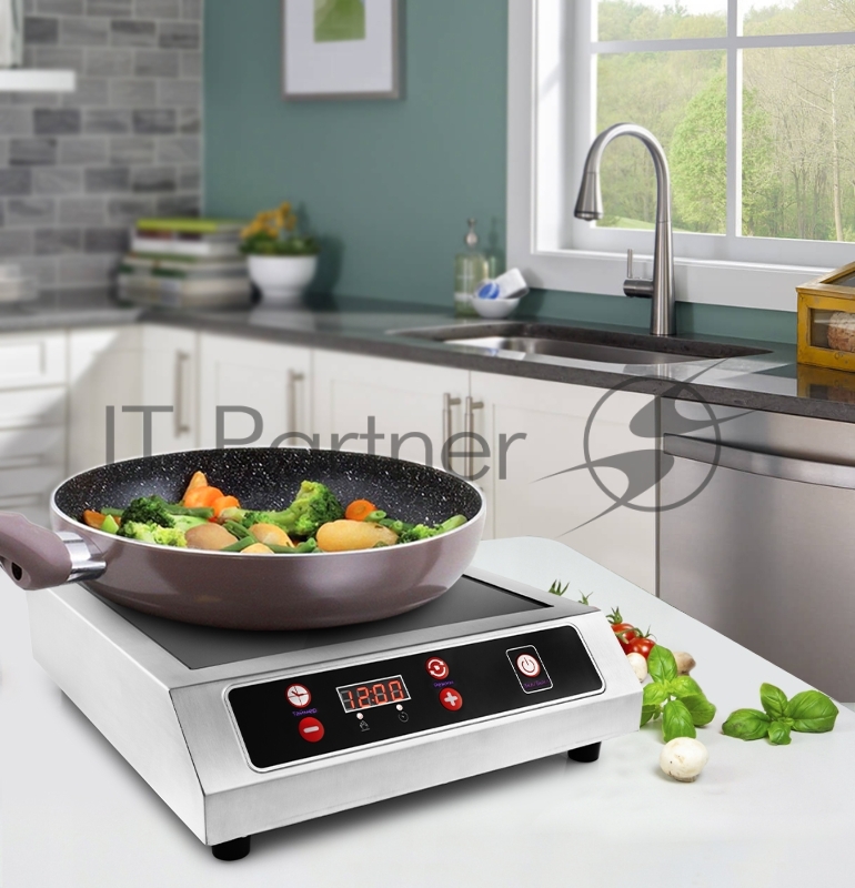 Плита Электрическая Kitfort КТ-123 черный (настольная)