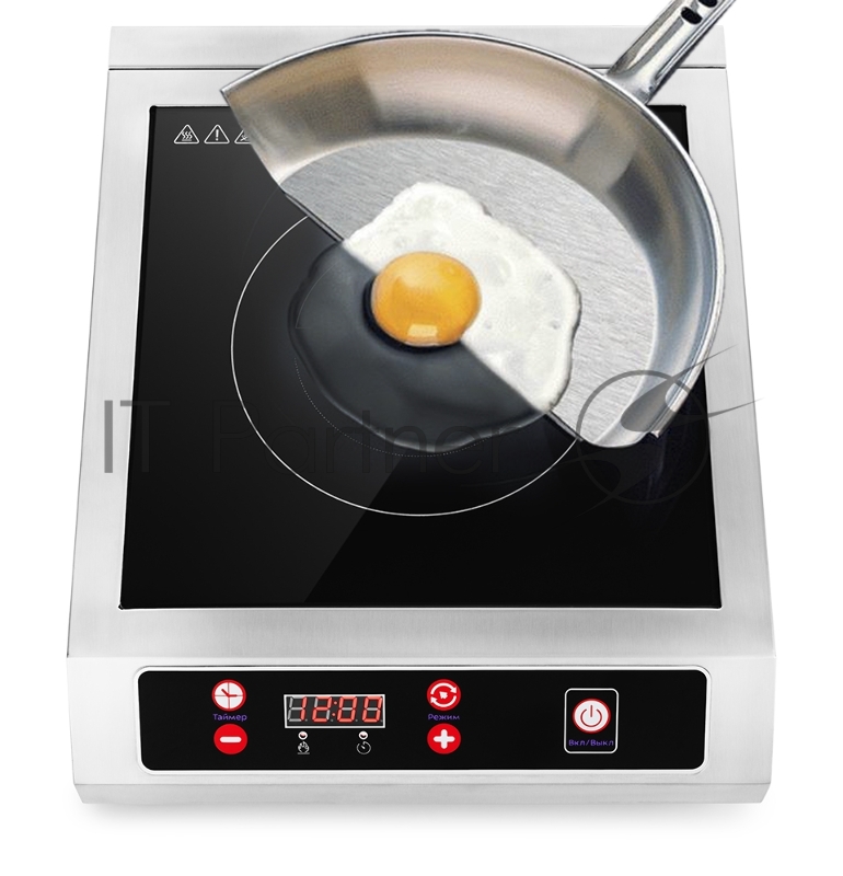 Плита Электрическая Kitfort КТ-123 черный (настольная)