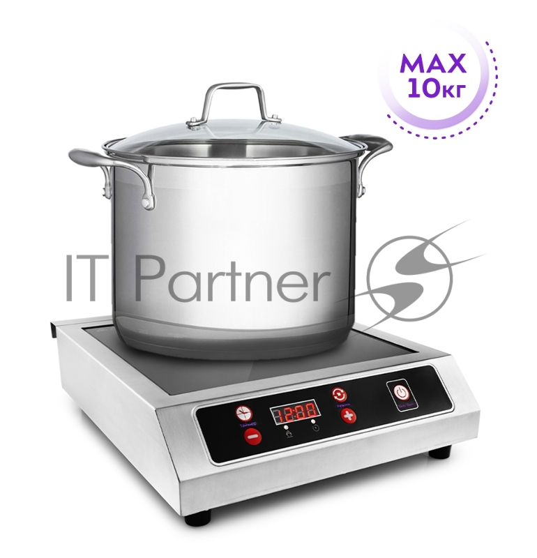 Плита Электрическая Kitfort КТ-123 черный (настольная)