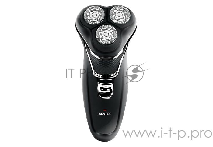 Бритва Centek CT-2182 ротор, 5 плавающих головок, аккумулятор + работа от сети, влажное бритьё