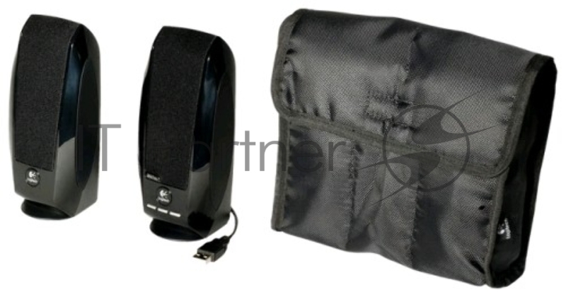 Акустическая система стерео Logitech S-150 2x0.6Вт, портативная (USB), черный