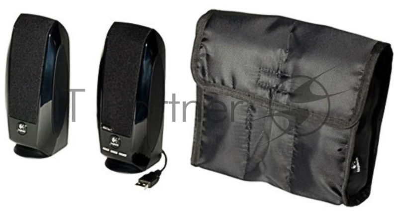 Акустическая система стерео Logitech S-150 2x0.6Вт, портативная (USB), черный