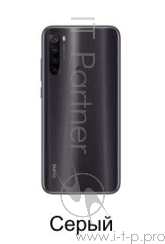 Смартфон Xiaomi Redmi note 8T Moonshadow Grey (M1908C3XG), 6.3 1080x2340, 2,0 ГГц+1,8 ГГц, 8 Core, 4GB RAM, 64GB, 48 МП+ 8МП + 2МП + 2МП/13Mpix, 2 Sim, 2G, 3G, LTE, BT v4.2, WiFi 802.11 a/b/g/n/ac, GPS / AGPS, GLONASS, Beidou, Type-C, 4000mAh, Androi