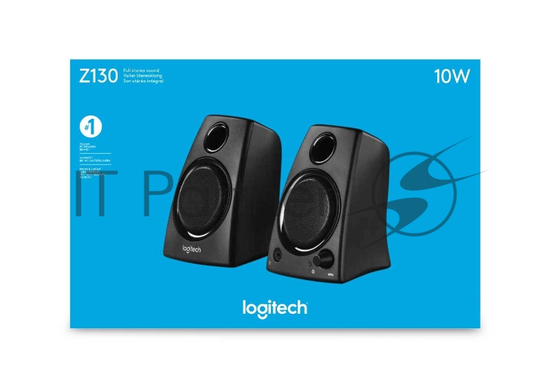 Акустическая система стерео Logitech Z130 2x2.5Вт, черный