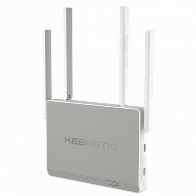 Сетевое оборудование Keenetic Ultra (KN-1810) двухдиапазонный гигабитный интернет-центр с Wi-Fi стандарта AC2600 Wave 2 MU-MIMO, усилителями приема и передачи, двухъядерным процессором, портами SFP, USB 3.0 и 2.0.