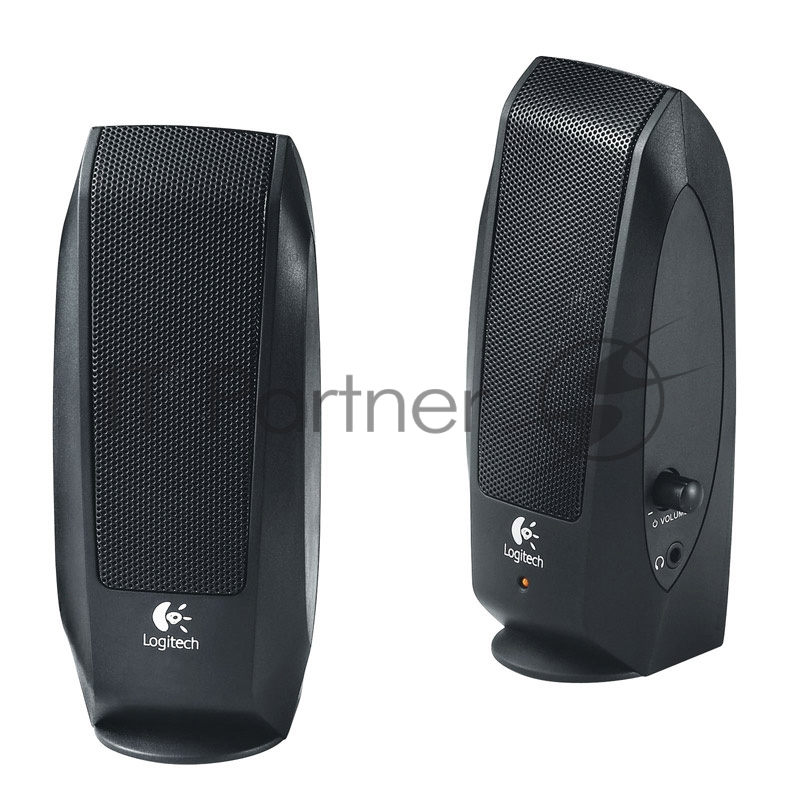 Акустическая система стерео Logitech S-120 2x1.15Вт, портативная, черный