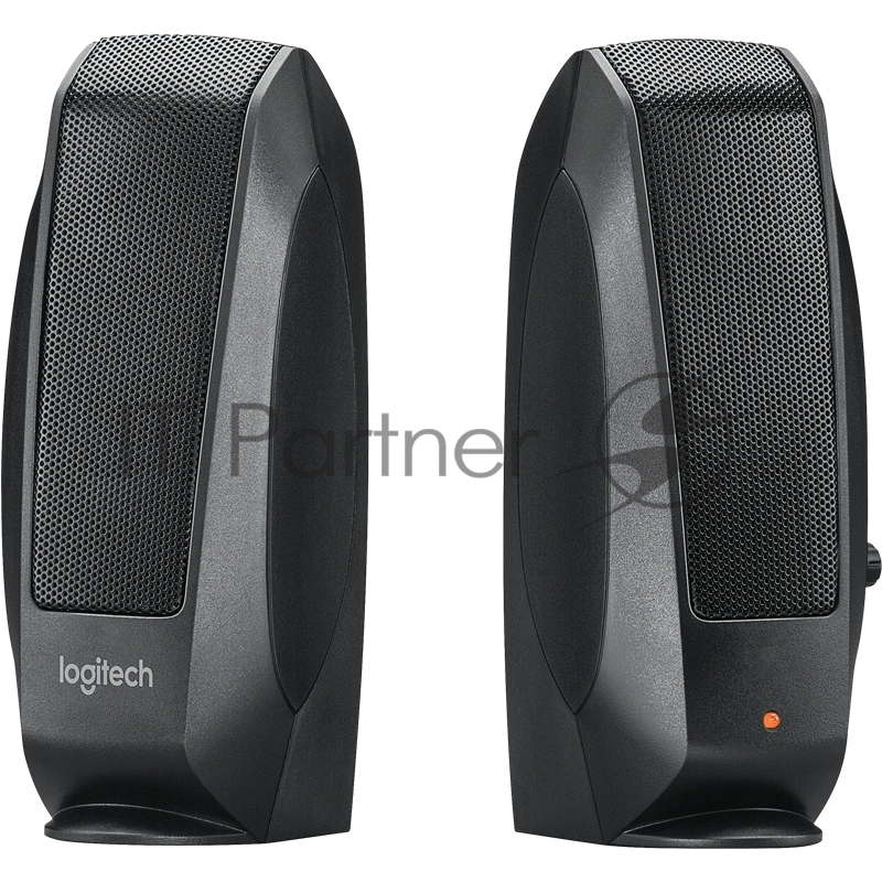 Акустическая система стерео Logitech S-120 2x1.15Вт, портативная, черный
