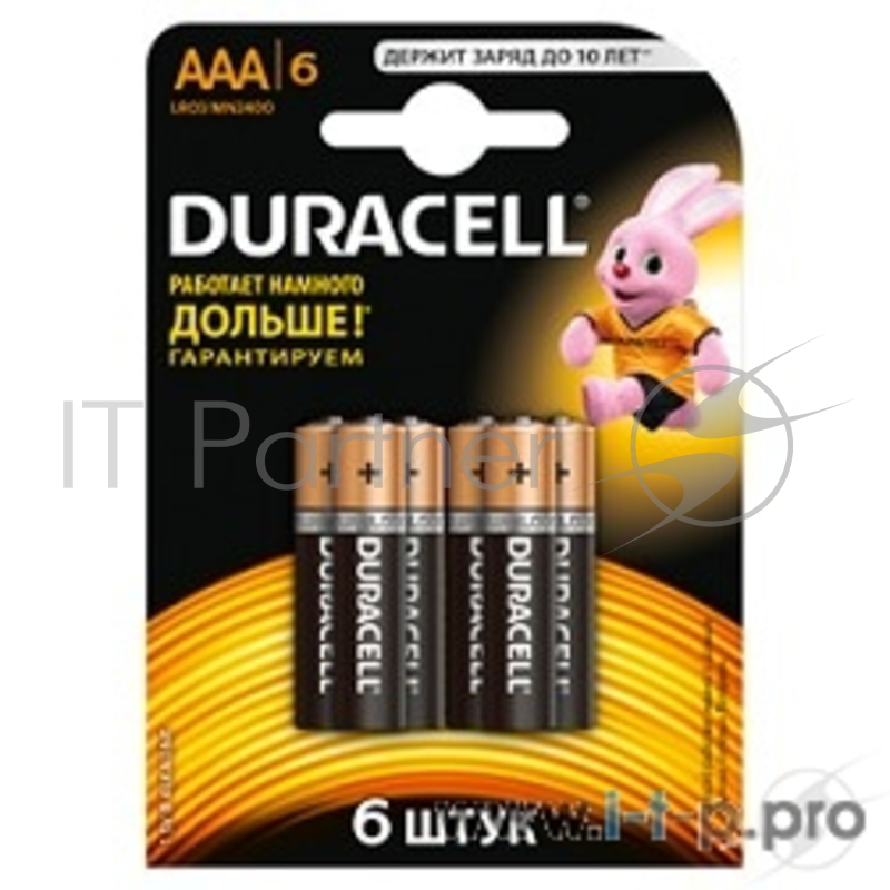 Батарейка DURACELLl LR03-6BL BASIC (6/60/33840)