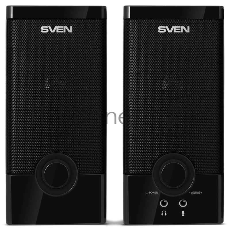Колонки SVEN SPS-603 черный {USB-порт ПК, ноутбука или адаптер 5V DC}