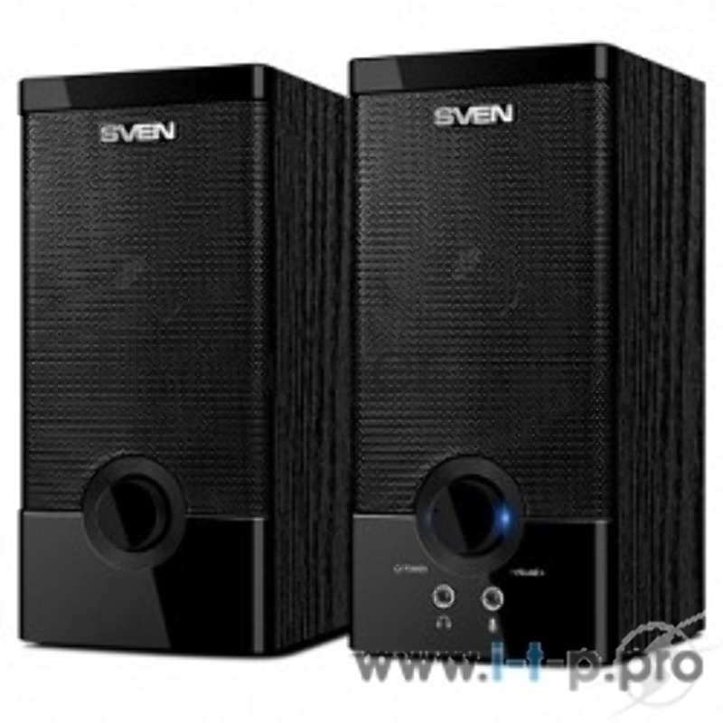 Колонки SVEN SPS-603 черный {USB-порт ПК, ноутбука или адаптер 5V DC}