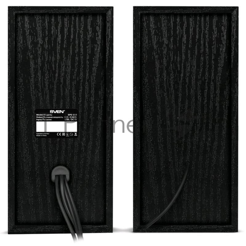 Колонки SVEN SPS-603 черный {USB-порт ПК, ноутбука или адаптер 5V DC}