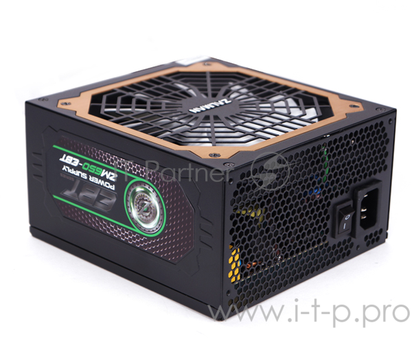 Блок питания Zalman EBT ZM650-EBT, 650W, ATX12V v2.3, EPS, APFC, 14cm Fan, 80+ Gold, Retail