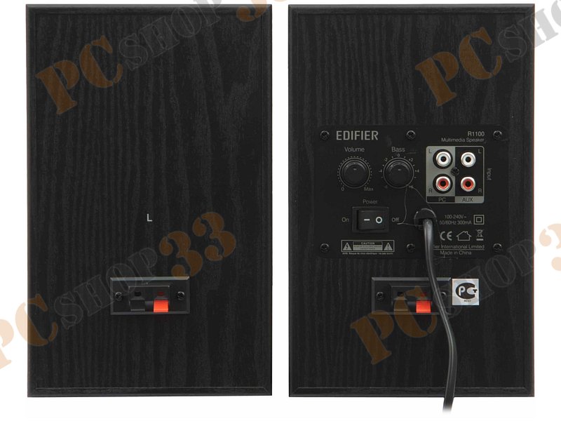 Акустическая система стерео Edifier Studio R1100, 2x21Вт, черный