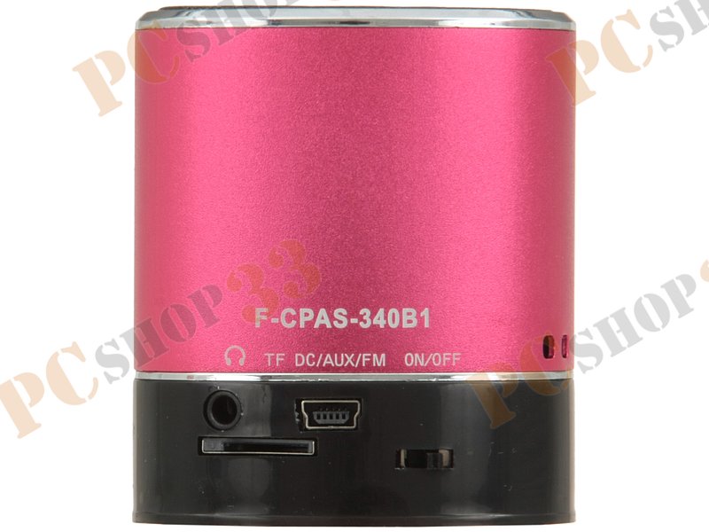 Акустическая система Flextron F-CPAS-340B1-PK, 3Вт, с MP3 плеером, с FM-радио, портативная, розовый