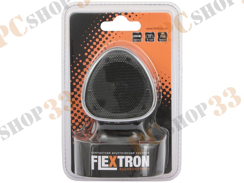 Акустическая система Flextron F-CPAS-340B1-PK, 3Вт, с MP3 плеером, с FM-радио, портативная, розовый