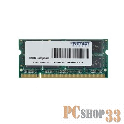 Модуль памяти Patriot DDR2-800 (PC2-6400) 2GB SO-DIMM PSD22G8002S