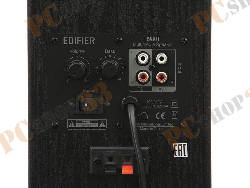 Акустическая система стерео Edifier Studio R980T, 2x12Вт, черный