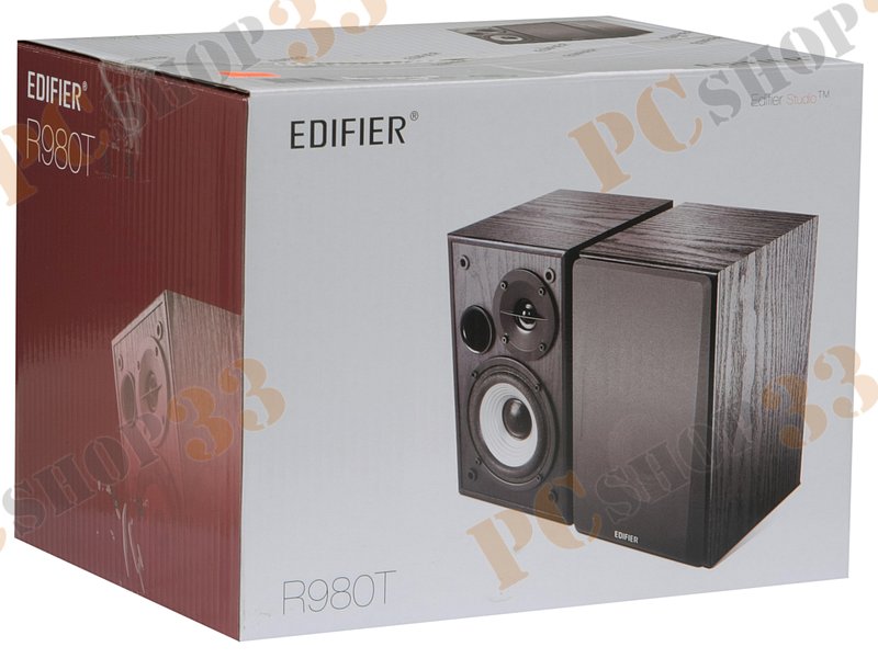 Акустическая система стерео Edifier Studio R980T, 2x12Вт, черный