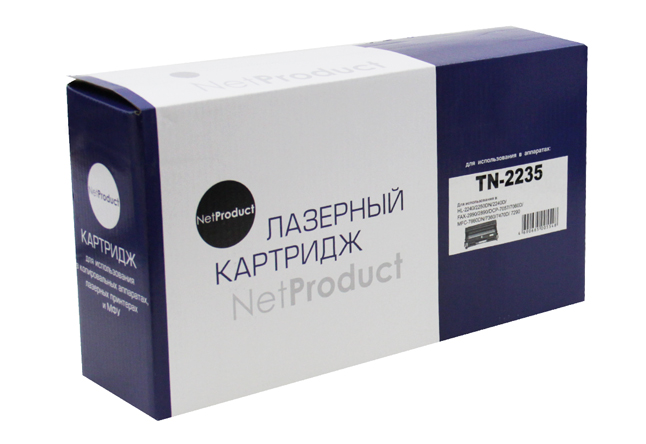 Тонер-картридж NetProduct для Brother HL-2240R/2250/2270/2130/MFC736 TN-2235, 1,2К