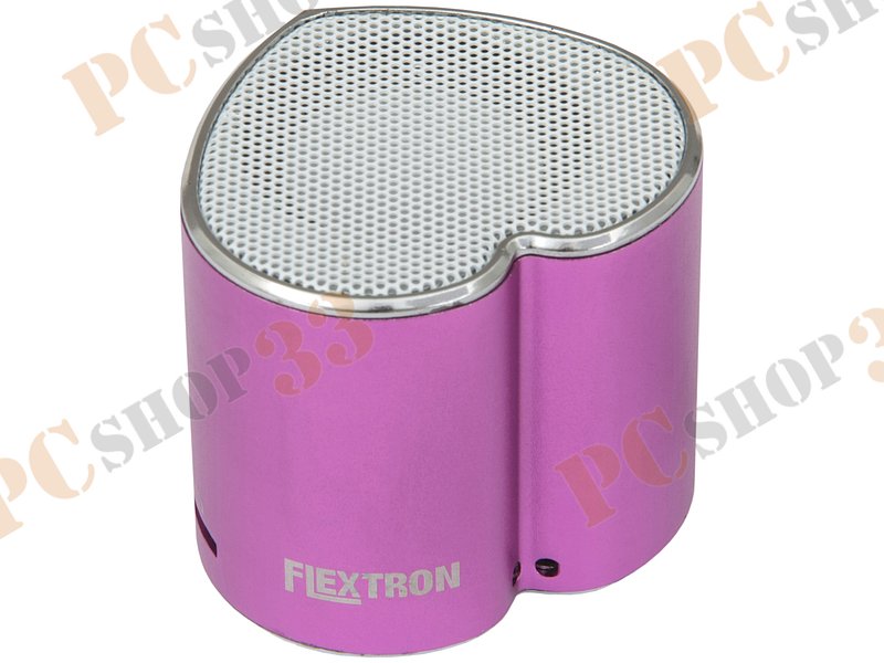 Акустическая система Flextron F-CPAS-328B1-PR, 3Вт, с MP3 плеером, с FM-радио, портативная, фиолетовый