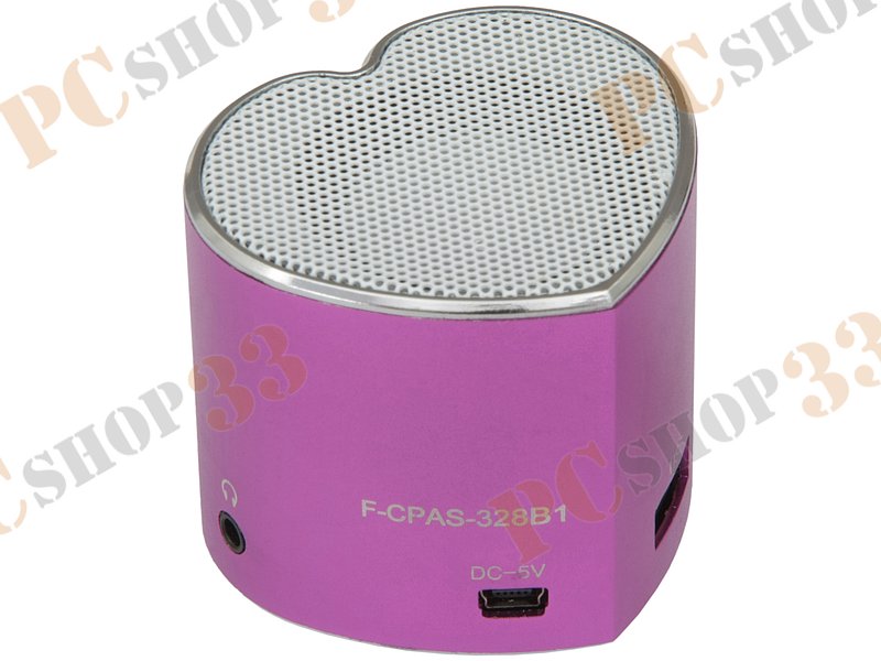 Акустическая система Flextron F-CPAS-328B1-PR, 3Вт, с MP3 плеером, с FM-радио, портативная, фиолетовый