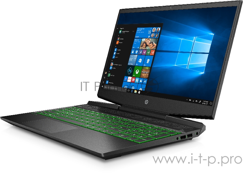 Ноутбук HP Pavilion Gaming 15-dk1046ur <22R52EA> i7-10750H (2.6)/16G/512G SSD/15.6FHD AG IPS 144Hz/NV RTX2060 6G/Backlight/Win10 (ShadowBlack w/ Acid green pattern)