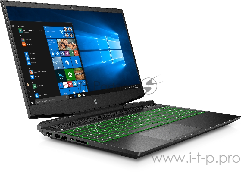 Ноутбук HP Pavilion Gaming 15-dk1046ur <22R52EA> i7-10750H (2.6)/16G/512G SSD/15.6FHD AG IPS 144Hz/NV RTX2060 6G/Backlight/Win10 (ShadowBlack w/ Acid green pattern)