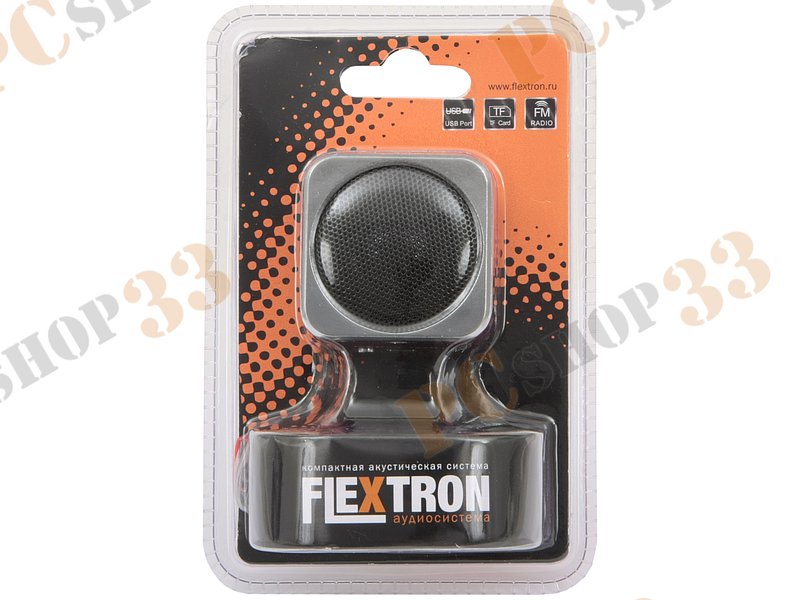 Акустическая система Flextron F-CPAS-322B1-PK, 3Вт, с MP3 плеером, с FM-радио, портативная, розовый