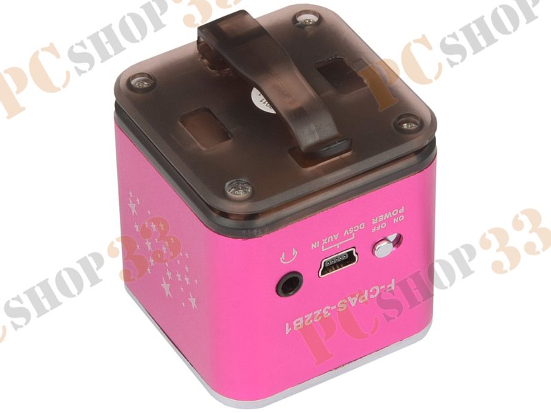 Акустическая система Flextron F-CPAS-322B1-PK, 3Вт, с MP3 плеером, с FM-радио, портативная, розовый